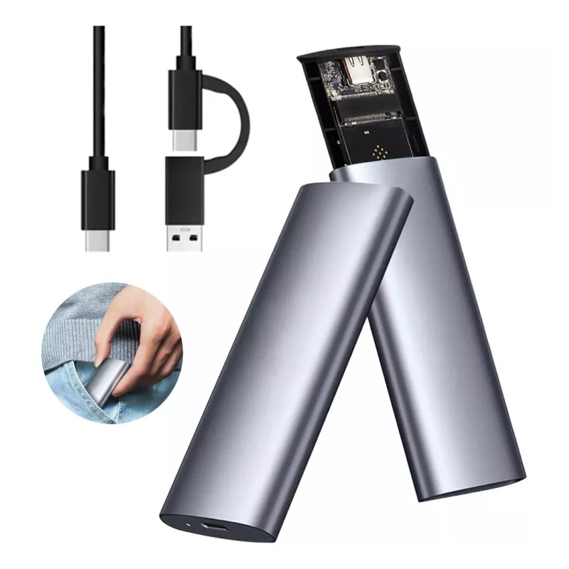 LOMETEB Chasis Hdd Gabinete Ssd M.2 Nvme Ngffssd Tipo C