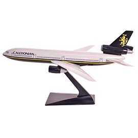 Caledonian DC-10 Airplane Miniature Model Plastic Snap-Fit 1:250 Part#ADC-01000I-007