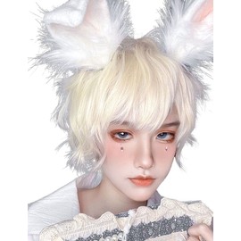 INMAN Men's Full Wig, Short Wig, Natural, Heat Resistant
