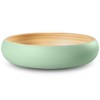 LEXA Bamboo Fruit Bowl for Kitchen Counter, 12 Inch Large