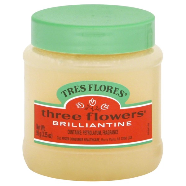 Three Flowers Brilliantine Solid 3.25 Ounce (96ml) (3 Pack)