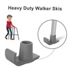 BESPORTBLE 2pcs Walker Ski Glides Heavy Duty Anti- Walker Feet
