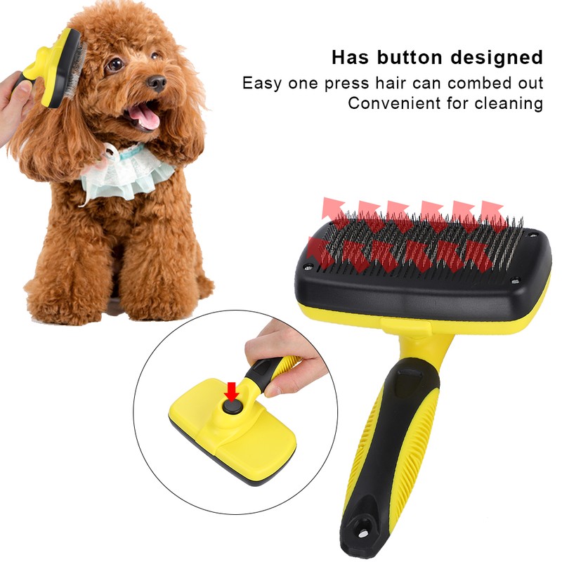 Pet Open Knot Comb Scalable Automatic Hair Removing Grooming Supplies