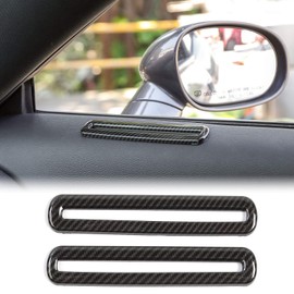 Interior Door Vent Cover Trim for Dodge Challenger 2015-2020 Carbon Fiber Interior Accessories