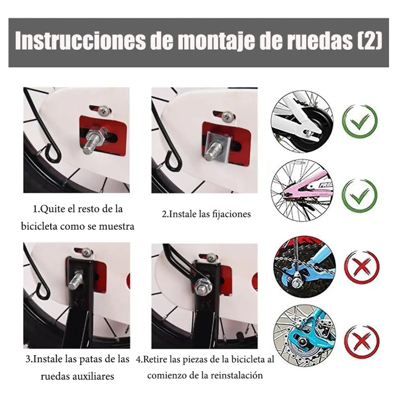 Ruedas De Entrenamiento Ciclismo/bicicleta Neumático Lateral