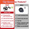 HGN Hot and Cold Glass Rinser,Temperature Adjustable Metal Cup Washer