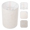 VANZACK Tall Drum Lamp Shade: Cylinder Linen Lamp Cover -