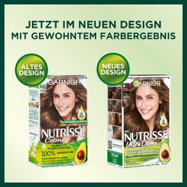 Garnier Nutrisse Cream Caramel Dark Blonde 60 / Colouring for Permanent Hair Colour (with 3 Nourishing Oils) - 3 x 1 Piece