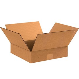 PARTNERS BRAND 15 x 15 x 3 Corrugated Cardboard Boxes, Flat 15"L x 15"W x 3"H, Pack of 25 | Shipping, Packaging, Moving, Storage Box for Home or Business, Strong Wholesale Bulk Boxes