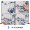 Mysky Home 60x84 Rectangle Tablecloth Linen Farmhouse Tablecloth Waterproof Decorative