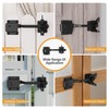 WINSOON Self Locking Fence Gate Latch for Wooden Fence Heavy