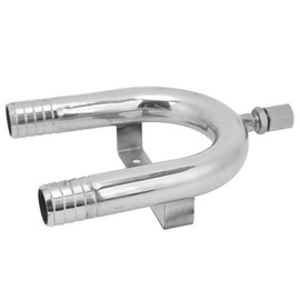 Aramox Vented Loop, 25mm Anti Siphon Vented Loop 316 Stainless Steel Vent Loop Valve for Marine RV Yacht Toilet