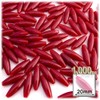 1,000pc Plastic Opaque Spaghetti Beads 20mm White AB beads