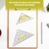 KRYMXAR Set of 4 Large Multi-Functional Set Square with Handle,