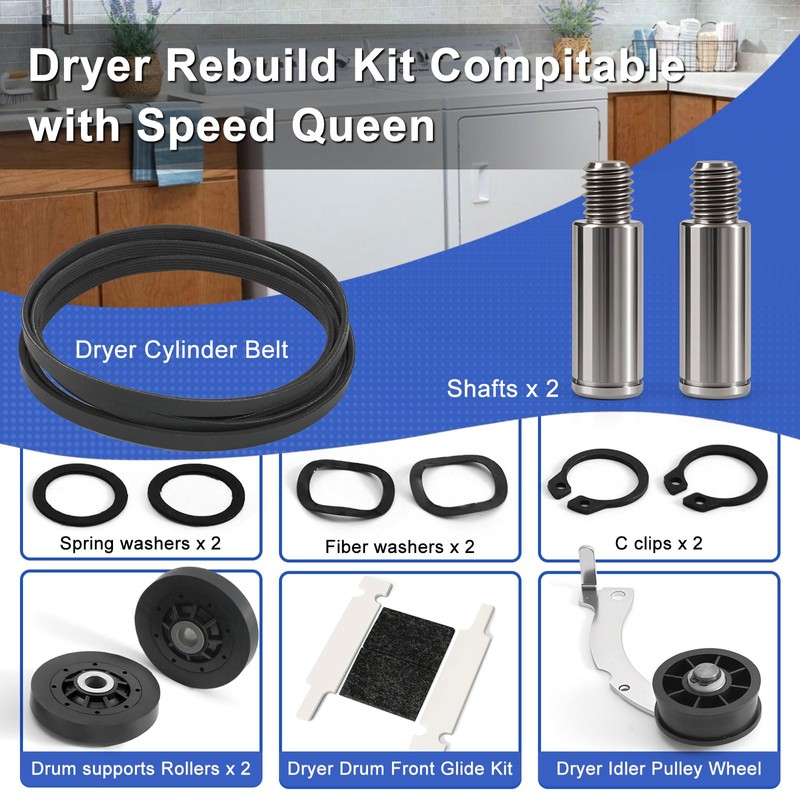 Upgraded Dryer Rebuild Kit Compatible with Speed Queen 1992 &