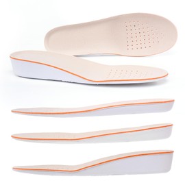 XINIFOOT Height Increase Insoles for Men & Women – 1.5cm Invisible Lift Inserts, Soft Breathable Shock-Absorbing Full-Length Shoe Insoles for Height Boost (EU 35-40/UK 3-7)