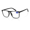 MARE AZZURO Blue Light Blocking Reading Glasses Men Large Square