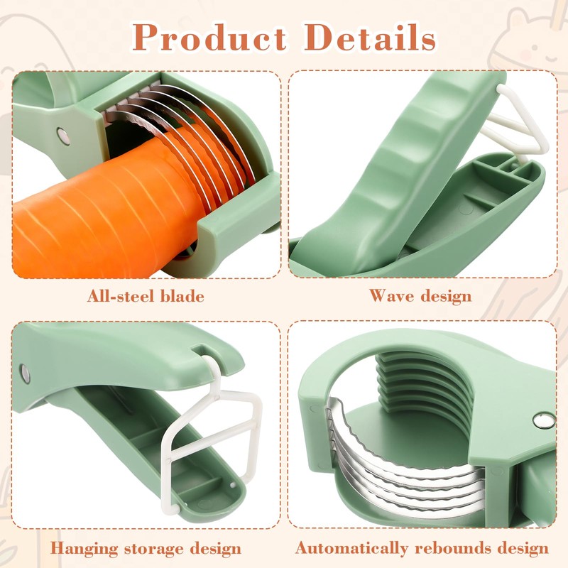 Lanties 2 Pcs Food Manual Slicer Fruit and Vegetable Cutter