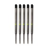 Quality Refills For Parker Ballpoint Medium Black x 5 -