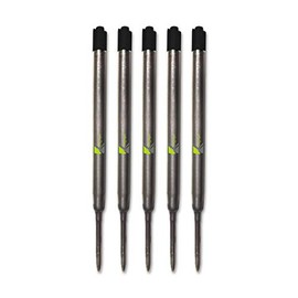 Quality Refills For Parker Ballpoint Medium Black x 5 - Compatible