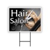Hair Salon Yard Sign 24" x 18" - Coroplast Visible