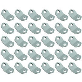 SQXBK 30PCS 18x18x18mm 135 Degree Thickened Reinforced Plum Blossom Angle Code Angle Iron Corner Bracket Metal Iron Furniture Corner Bracket Suitable for Fence Window Cabinet Woodworking
