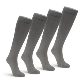 EXTREMIT-EASE Garment Liner, Unisex, Light Foot-to-Ankle Compression, Gray, Small, 4 Undersock/Pack