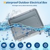 Waterproof Distribution Box IP66, Surface-Mounted Distribution Box with Combination Lock,