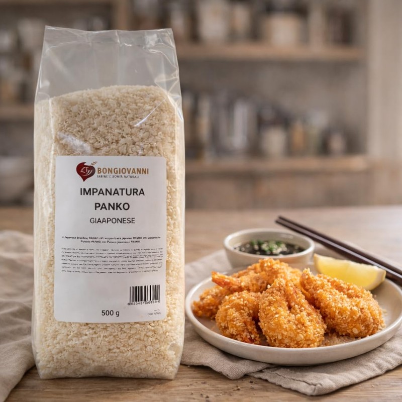 BONGIOVANNI FARINE E BONTA' NATURALI Panko IMPANATURA Giapponese, Pangrattato Panko,