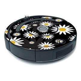 MightySkins Skin for iRobot Roomba 675 Minimal Coverage - Daisies | Protective, Durable, and Unique Vinyl Decal wrap Cover | Easy to Apply, Remove, and Change Styles | Made in The USA