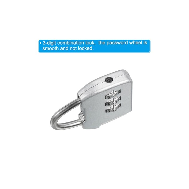 PATIKIL Cable de Seguridad de Acero con Cerradura de Combinación