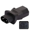 Aofan IEC 320 C8 2Pin Male to C13 3Pin Female
