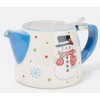 TEMPTATIONS Temp-tations Seasonal 18-oz Teapot with Strainer, Whimsy Snowman K49223