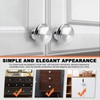 Tanstic 30 Pack 1.06 Inch Silver Round Kitchen Cabinet Knobs