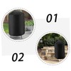 Gatuida Outdoor BBQ Grill Cover Durable Round Shape Barbecue Protector