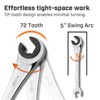 ironcube Brake Line Wrench Set: Metric 10-17mm - Ratcheting Open-end