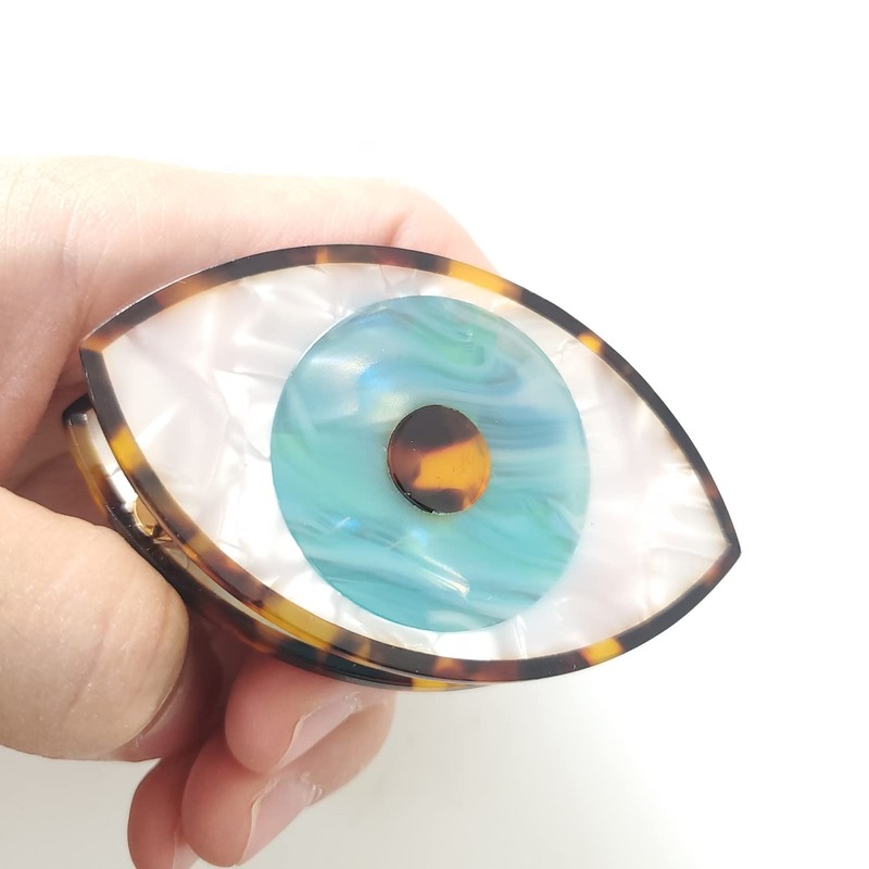 Big Evil Eye Claw Clips,Cellulose Acetate Hair Clips,Hair Claw Clips
