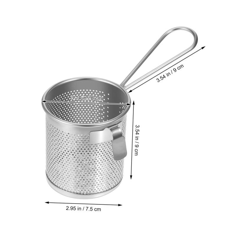 Cabilock Hot Pot Mesh Net Colander Practical Hanging Strainer for
