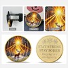 Sunlit Snow Deer Sobriety Coin | Stay Strong Sober AA