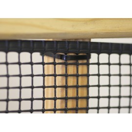 KidKusion Heavy Duty Deck Guard, Black - 10' L x 3' H | Made in USA; Indoor/Outdoor Balcony and Stairway Deck Rail Safety Net; Child Safety; Pet Safety; Toy Safety