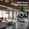 Magnetic Wood Stove Thermometer, 100-900°C Range, Real-Time Temperature Monitor with