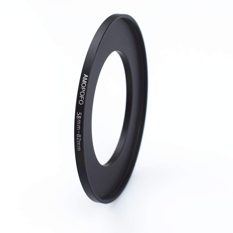 58 mm to 82 mm metal filter ring, 58-82 mm