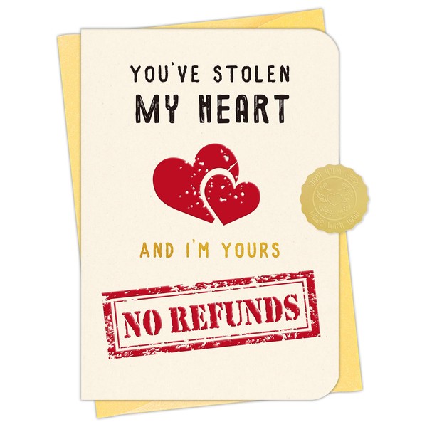 D24TIME Anniversary Card to Husband Wife - Funny Valentine's Day