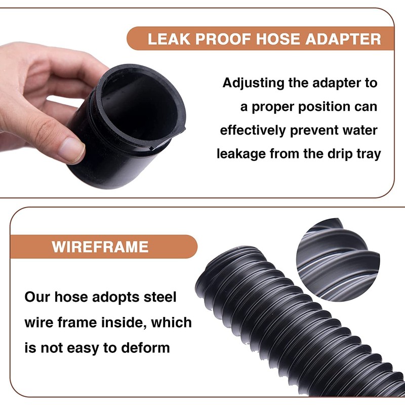 Catch Basin Drain Kit,Downspout Extension Kit,Gutter Downspout Extensions Set Flexible