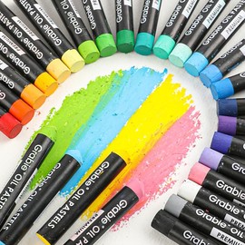 Grabie 36 Colors Premium Oil Pastel Set for Artists and Students