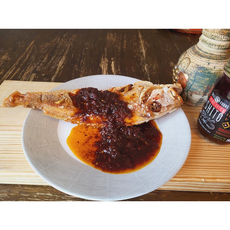 Shito Sauce 3 flavors/Seafood Condiment/Chili sauce (Very Spicy, 8 oz)