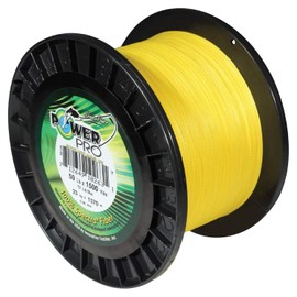 POWER PRO Spectra Fiber Braided Fishing Line, Hi-Vis Yellow, 500YD/30LB