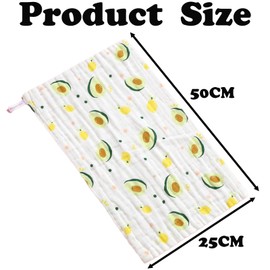 JNGTKL 4PCS Muslin Cloths for Baby 25 * 50cm, Newborn Hiccup Cloth, Soft and Absorbent Newborn Towels, Essential for Newborns Muslin Cloths, Used for Infants (Random Style) ﻿
