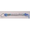 Turquoise Stretchy Bracelet and Matching Key Ring-Luggage Tag