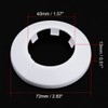 sourcing map 40mm Pipe Cover Decoration PP Plastic Water Pipe